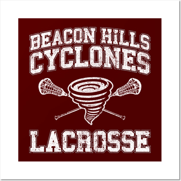 Beacon Hills Cyclones Lacrosse - Teen Wolf Wall Art by huckblade